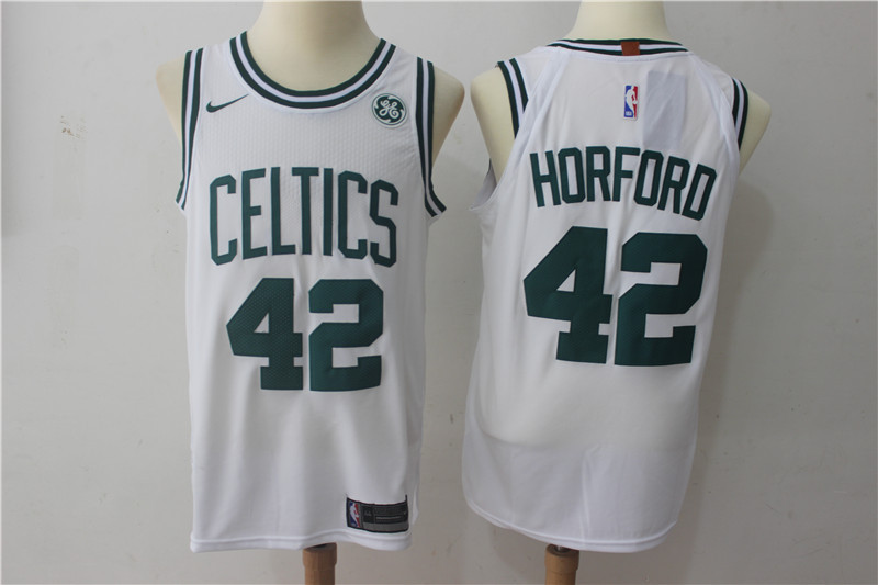 Men Boston Celtics #42 Horford White Game Nike NBA Jerseys->->NBA Jersey